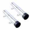 Amarine Made 2Pcs Boat Fishing Rod Holder Stainless Steel Side