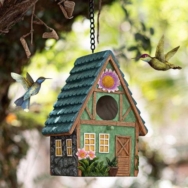 Spring Bluebird House for Outside,Hanging Bird Houses for Garden Nesting