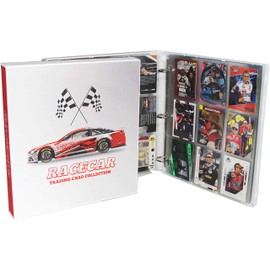 UniKeep Nascar Themed Collectible Card Storage Binder, 450 Card Capacity (Car)