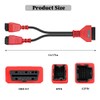 Car 12+8 Pin Connector to OBD2 Adapter, Security Bypass Cable