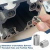 40pcs Threaded Insert Nuts, M4-M6/M6-M8/M8-M10 Thread Reducer Nuts, Hex Socket