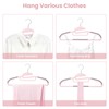 BAGAIL Plastic Hangers 50 Pack with Non-Slip Design,0.2 Inches Thick,