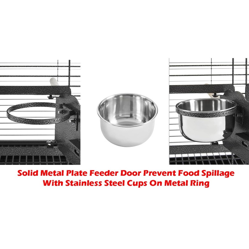 Portable Durable Heavy Duty Travel Veterinary Bird Parrot Carrier Cage