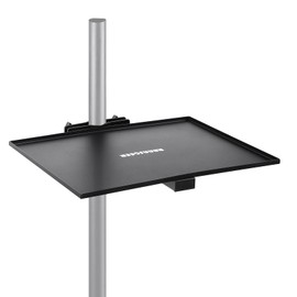 Rannsgeer Heavy Duty Metal Square Tray for Tripod Speaker Stand and TV Stand (15.8x15.8)