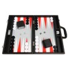 16-inch Premium Backgammon Set - Medium Size - Black Board,