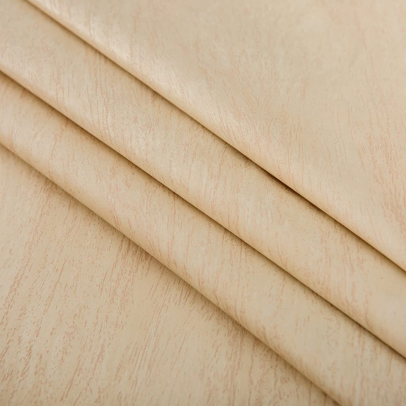 LIBERECOO Oval Fitted Vinyl Tablecloth - Cream Wood - Fits