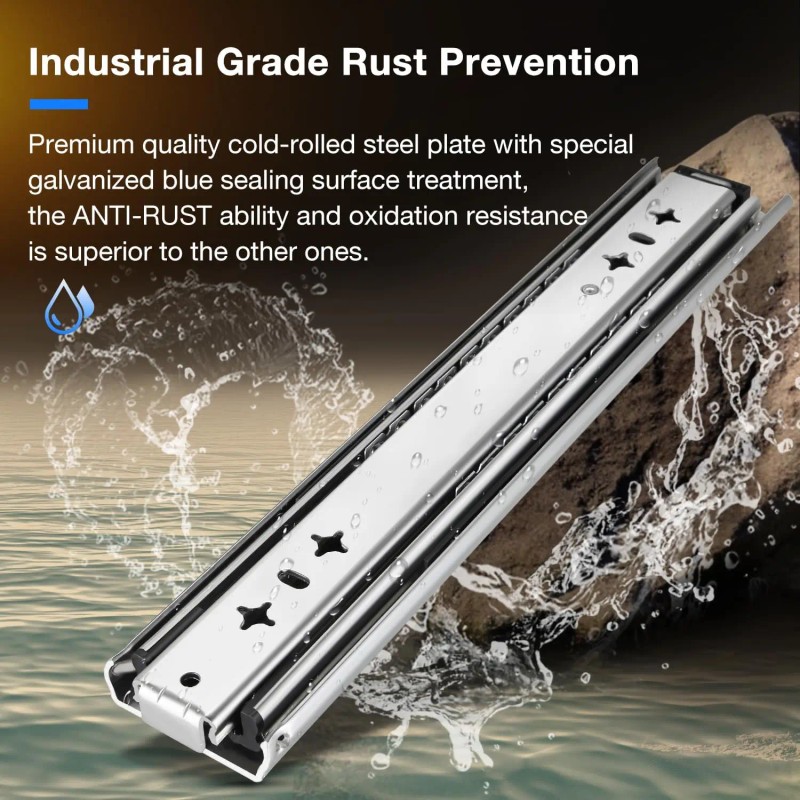 YENUO Industrial Heavy Duty Drawer Slides Full Extension 12-60 Inch