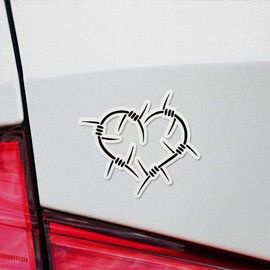 Decal Stickers Of Barbwire Heart Premium Indoor (No Waterproof) Vinyl Decal Stickers For Laptop Phone Accessory Helmet Car Window Mug Tuber Cup Door Wall Decoration ANDVER3576111BL110322