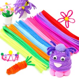 GTDOOCE Pipe Cleaners Pack of 300 Chenille Wire for Crafts, Bending, Pipe Cleaners, Long 30 cm x 6 mm, for DIY Crafts and Decorations Pipe Cleaner