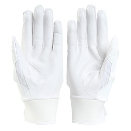 UA Clean Up Pro Batting Gloves, Colorless, 6001313 (100), White, White, Large