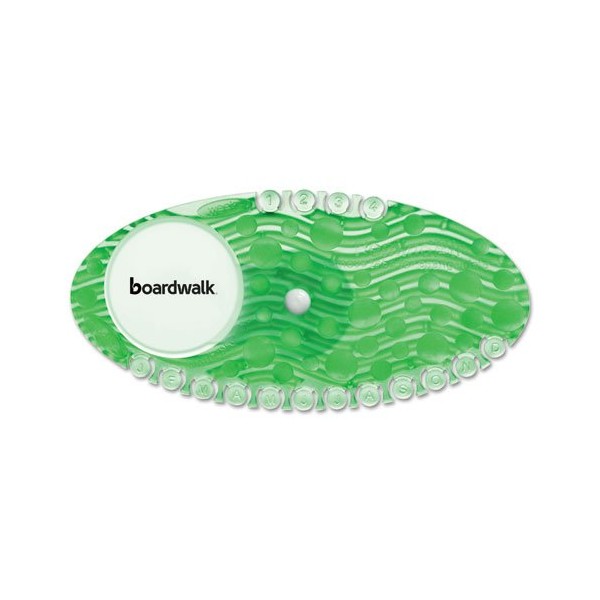 Boardwalk BWKCURVECME Cucumber Melon Fragrance Solid Curve Air Freshener - Green (10-Piece/Box)