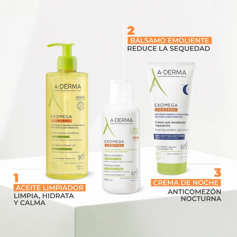 Bálsamo Emoliente Exomega A-Derma 400 ml Piel Seca Diaria