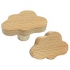 Kemcatui 6 Pack Cloud Wooden Knobs, Decorative Wood Dresser Knobs