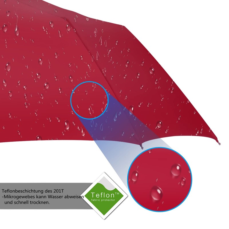 AMVUZ Umbrella Storm Proof Travel Windproof Open-Close Automatic Pocket Umbrella,