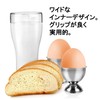 NOELAMOUR Egg Stand Egg Cup Egg Stand Stainless Steel Boiled