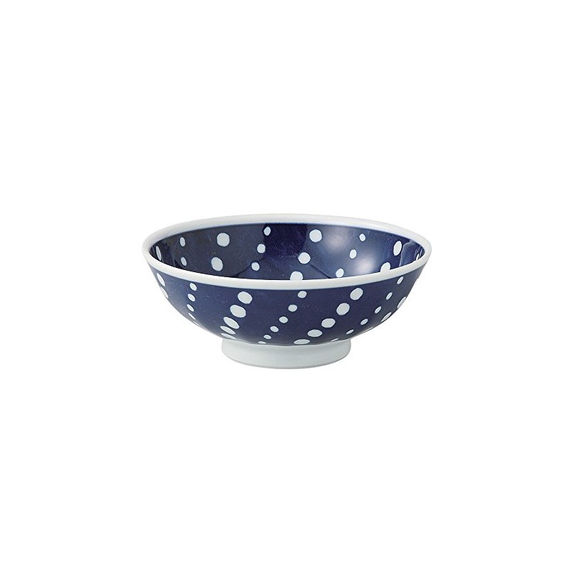 Hasamiyaki Indigo Japan 42900 Beveled Lightweight Small Bowl with Dyed