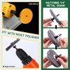 Keadic 8Pcs 4inch Buffing Polishing Wheel Kit Includes Polishing Compounds,