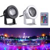 Gorgeri IP67 Waterproof Underwater Spotlight, RGB Color Changing Landscape Lamp,