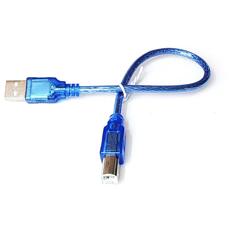 USB 2.0 A to B Data Transfer Cable, 30 cm