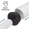 SKIR'CO Pack of 5 Black 32 x 25 mm Rubber