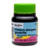 Barrilito Pintura Témpera gouaché color Negro, 6 botes de 37ml.