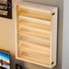 Wooden Wall Mount Display Case, Wall Mounted Collectibles Display Cabinet,
