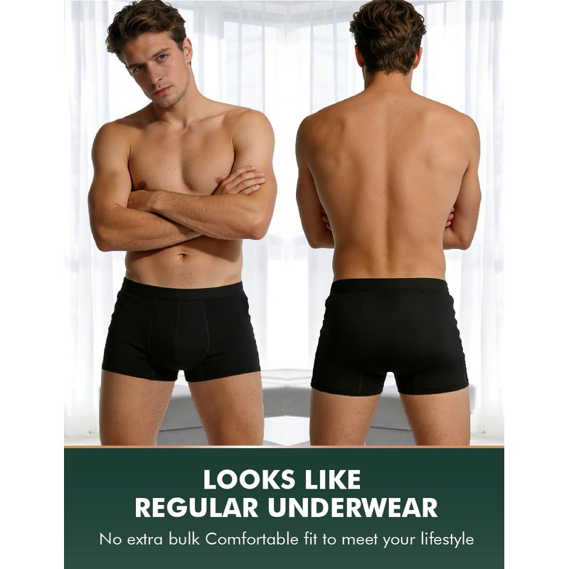 AIRCUTE Washable Incontinence Underwear for Men Leakproof Urinary Bladder Leakage