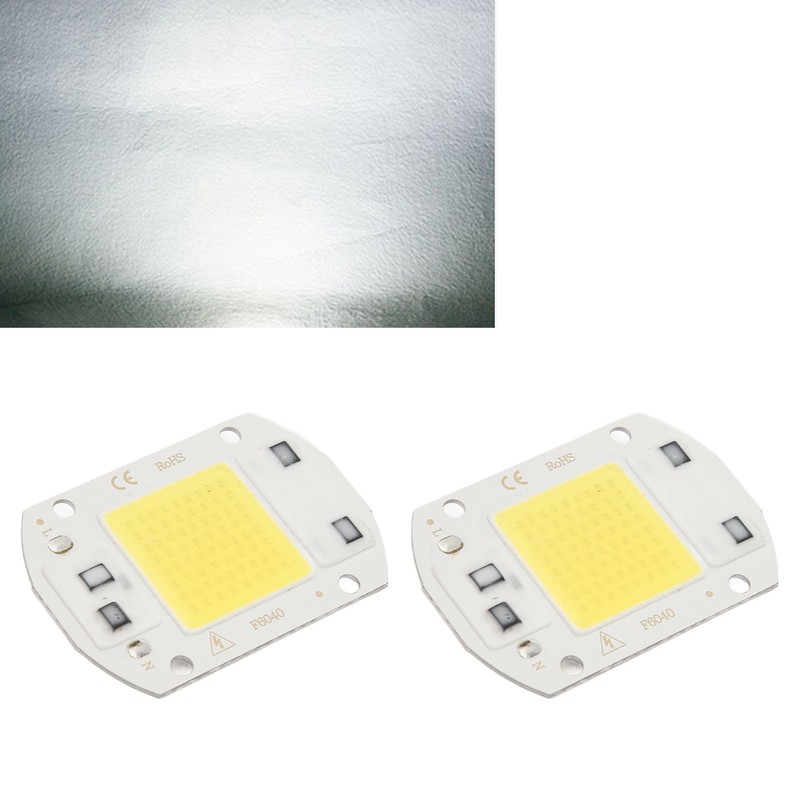 2 Pcs LED COB Chip High Power Driverless Integrated SMD