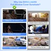 SHINELINERS 6pcs Car Window Shades for Dodge RAM 2500 3500