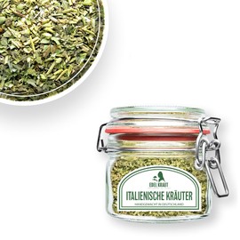 Italian Herbs Organic 40 g in Premium Glass | Elegant Herb - 100% Natural - Premium Spices & Spice Mixtures - Free from Any Additives - Controlled Organic Cultivation