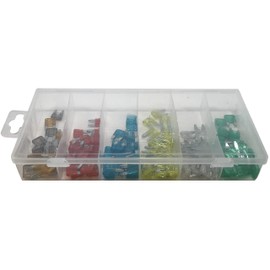 Sherco-Auto 120 Piece Mini ATM/MIN Blade Fuse Assortment Kit - 5 Amp to 30 Amp