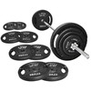 Fitvids Cast Iron 1" Standard Weight Plates Including 5FT Standard
