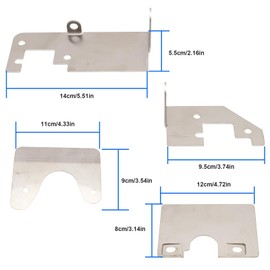 MangWany Rear Door Lock and Prick Stop Burglary Protection for Ducato, Boxer, Jumper H1, H2, H3, Motorhome Accessories with Folding Cotter Pin 6 mm x 45 mm Galvanised