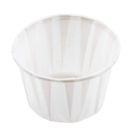 250 WAXED PAPER DISPOSABLE SAUCE DISHES/DIPPING POTS 28ML