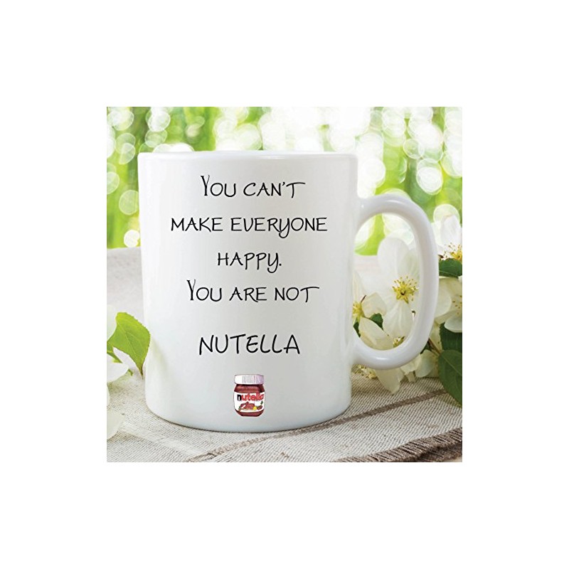 Funny Novelty Mugs Nutella Cafe Office Work Coffee Cup Birthday