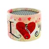Round Hand-cranked Musical Box/Music Box Made of Reinforced Cardboard -