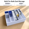 Trading Card Storage Box for Bulk Card Organizer,5 Rows With