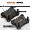 NICECNC Orange Handlebar Riser Pull Back Plate Aluminium Handlebar Displacement