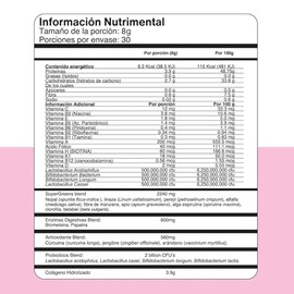 Ami Fitness - Ami Glow Greens - Jugo Verde Premium en Polvo con Colágeno y Probióticos, Superfoods, Enzimas Digestivas y Vitaminas - Apoy...