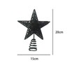 Christmas Tree Star Topper, Xmas Tree Topper Glittered 5 Point