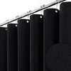 BTTN 96 Inch Extra Long Shower Curtain, Tall Linen Textured