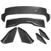 ZTT Carbon Style Rear Roof Wing Trunk Spoiler Lid For