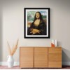 Mona Lisa on NYC Map Original Art Poster Print 11x14"