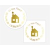 Foiled Return Address Label, We Have Moved Return Address Sticker,