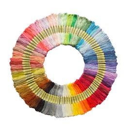 Embroidery Thread, Embroidery Thread, Length 32.6 ft (8 m), 6 Spells, 50/100/200/447 Colors, Choose from Color Number, Beginner, Colorful Sewing Thread, Handicraft Thread, High Mass, Home Thread,