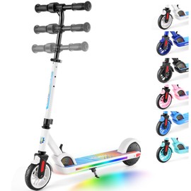 Tooluck Electric Scooter Kids E35 PRO, Foldable Electric Scooter for Kids Ages 6-14, Up to 10MPH & 7 Miles, White1