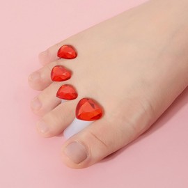 BESTYASH Separadores De Dedos De Silicona Para Pedicura 24 Piezas Con DiseñO De Flores Y Corazones Accesorios Para Manicura En Color Vários Suaves Y CóModos Ideales Para Uso En Casa Y Spa