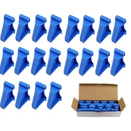 Liyquint 20 Pieces Flooring Spacers, Laminate Wood Flooring Tools Installation Kit with 1/4" & 1/2" Gap for Vinyl Plank, Laminate Wood, Hardwood & Floating Floor Installation (Blue)