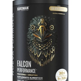 Birdman Falcon Performance Proteína en Polvo Vegana  con Creatina, BCAAs y Enzimas  Sin Lactosa  Vainilla  552g