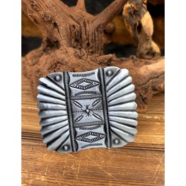 TOPACC Western Belt Buckle Silver Cowboy Vintage Cowgirl Belt Buckle 1.5 in Novelty for Men Women